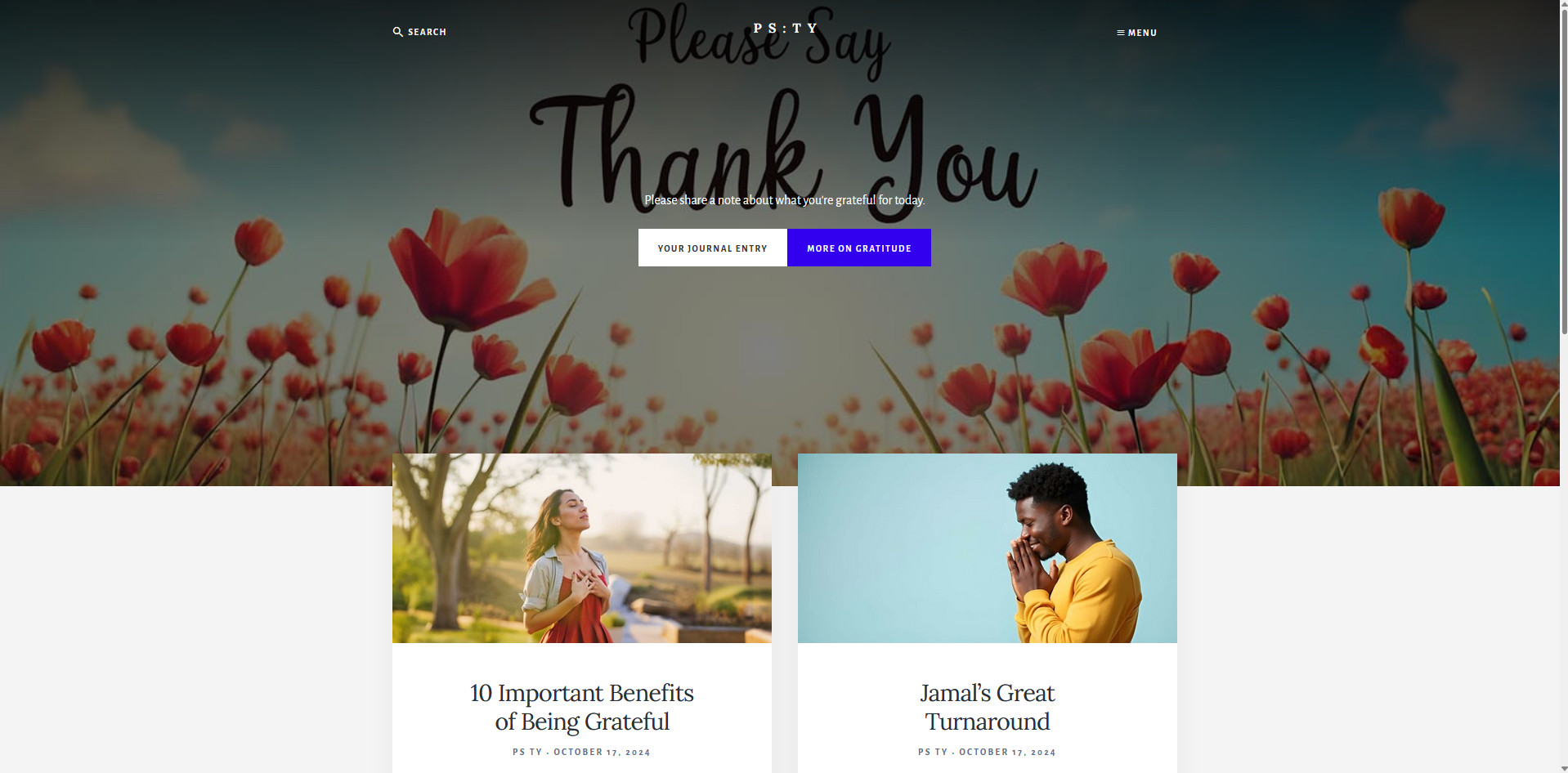 Please Say Thank You screenshot